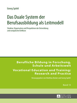 cover image of Das Duale System der Berufsausbildung als Leitmodell